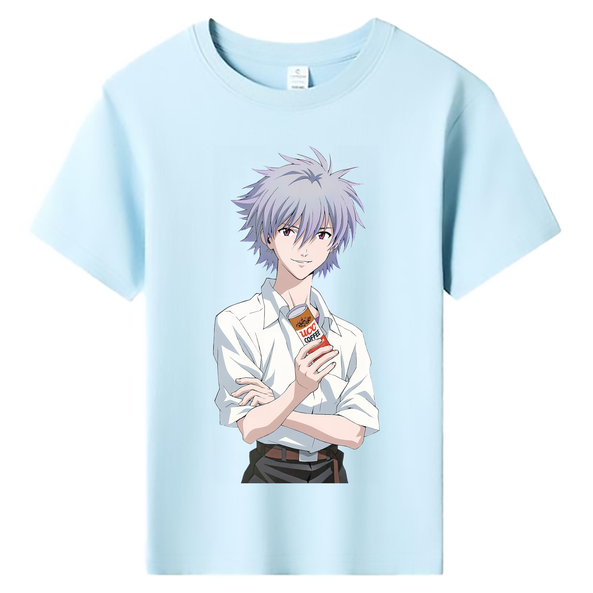 （画像用） EVA 新世紀エヴァンゲリオン 綿100％キッズTシャツ（フロントプリント）